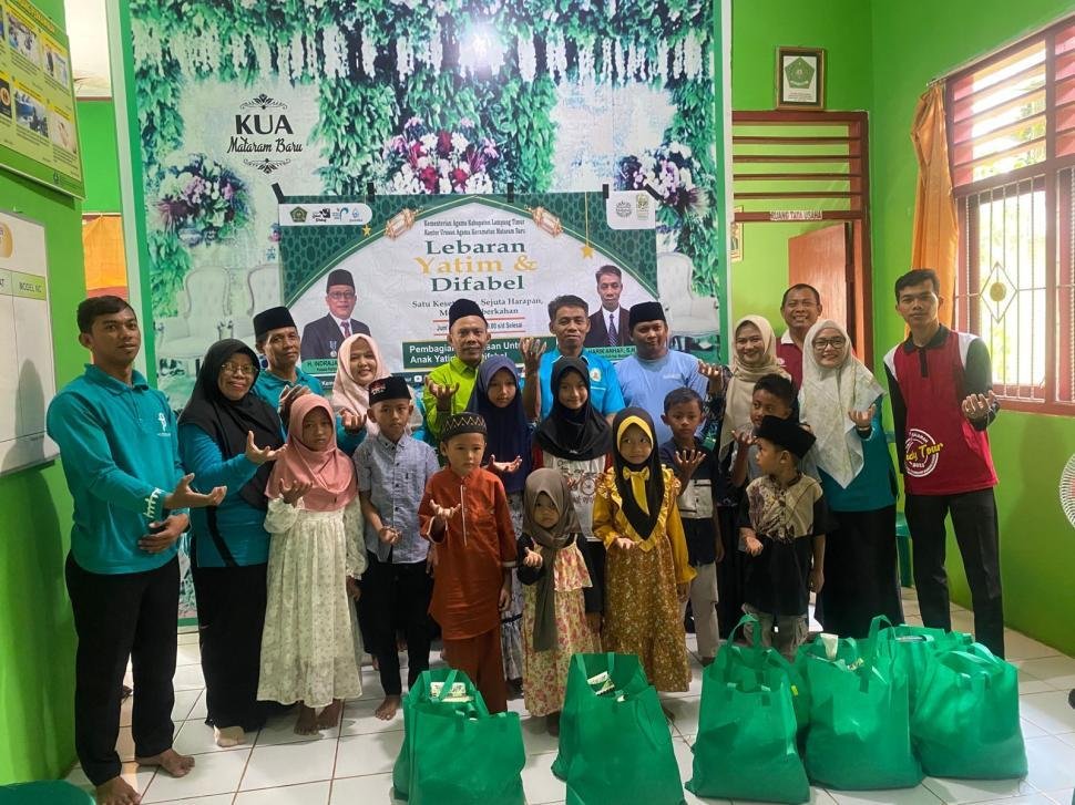 KUA Mataram Baru Rayakan Muharam Bersama Yatim Piatu