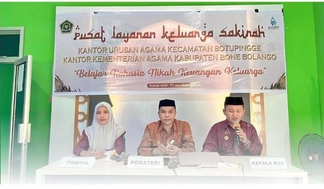 Hari Kedua Bimbingan Pusaka Sakinah, KUA Botupingge Bedah Tuntas Urusan Keuangan Keluarga