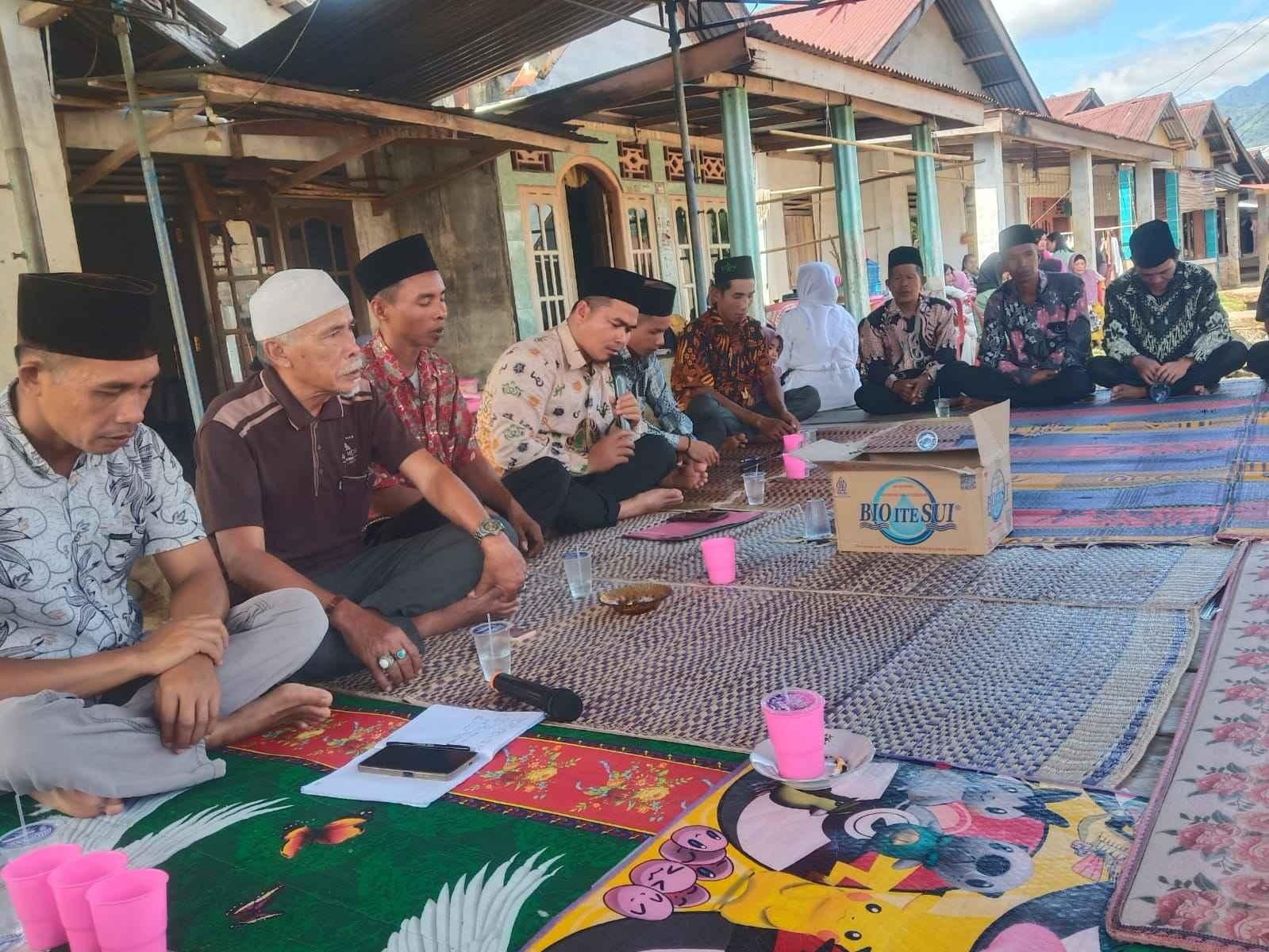 KUA Sindang Beliti Ulu bersama Penyuluh P3K Memberikan Nasehat Perkawinan Kapada Pasangan Catin di Desa Jabi