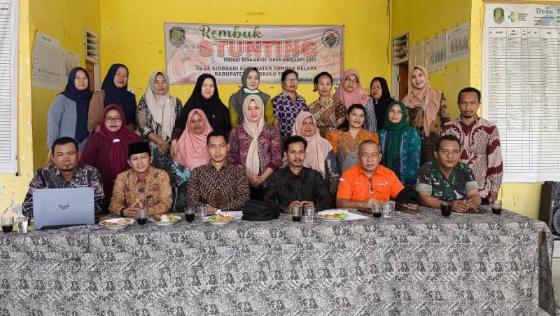 Penghulu KUA Pondok Kelapa Hadiri Rembuk Stunting Desa Sidodadi