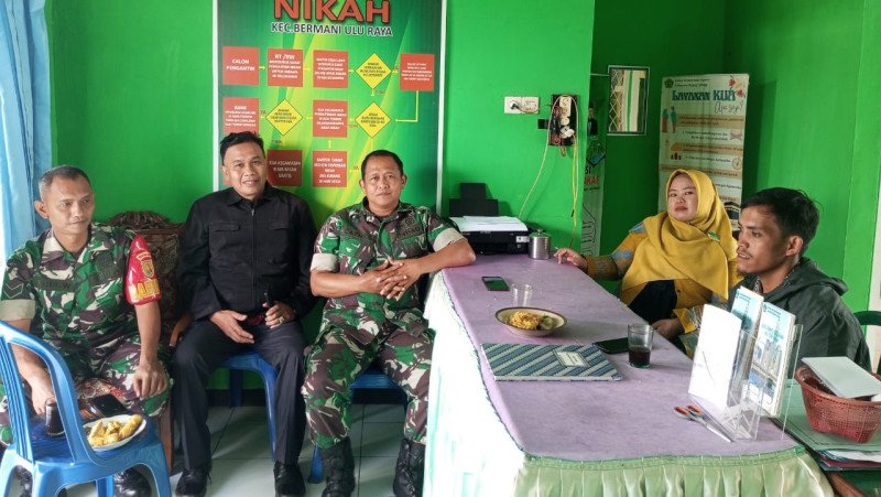 Sinergi KUA dan TNI: Memperkuat Keamanan dan Solidaritas di Bermani Ulu Raya