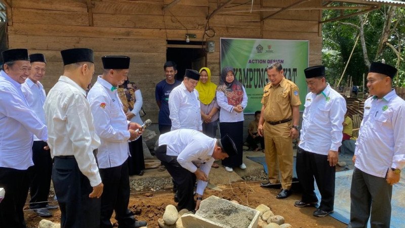 Action Design Kampung Zakat, Peletakan Batu Pertama