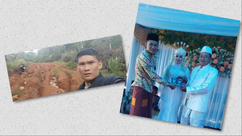 Inspiratif! Kepala KUA Tempuh 5 jam Perjalanan Dengan Medan Ekstrim Menuju Lokasi Akad Pernikahan