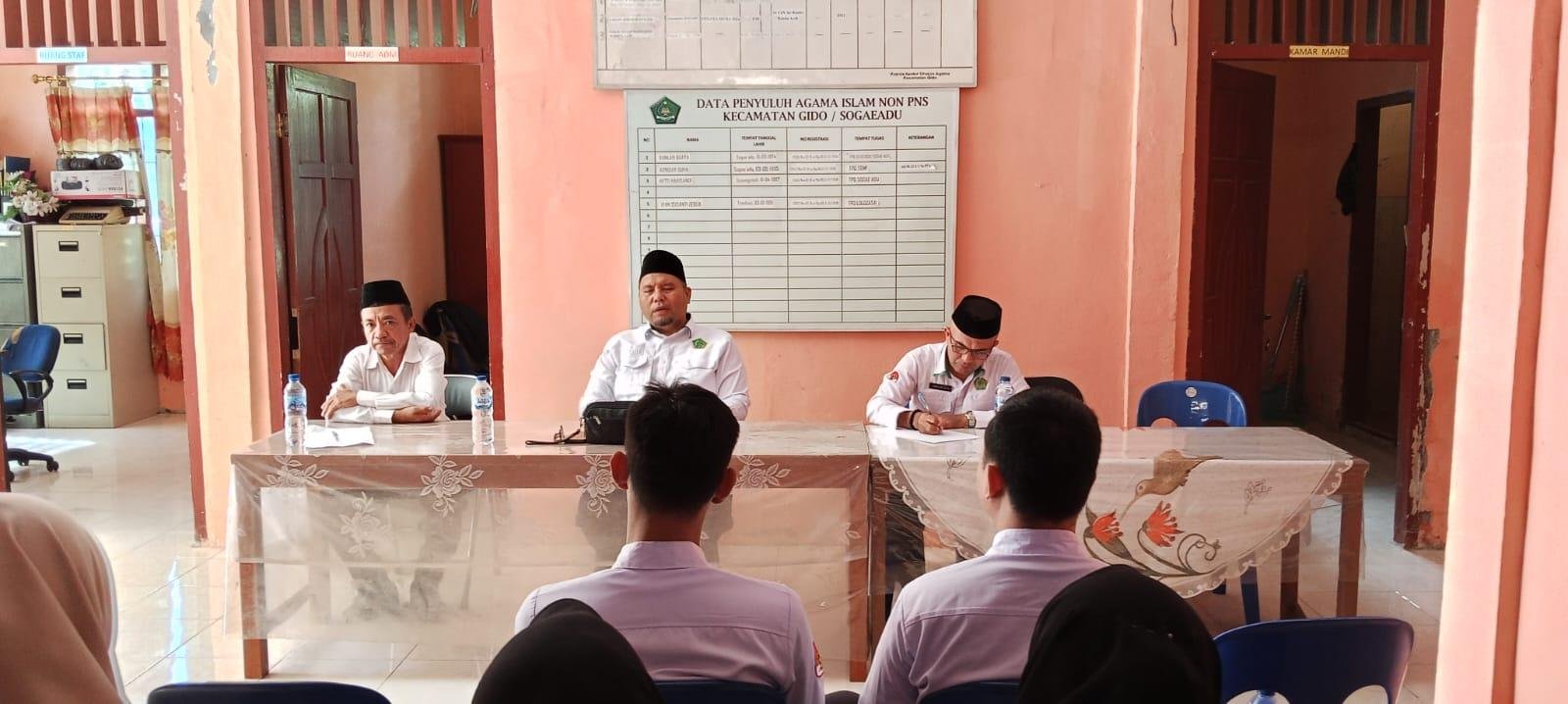 KUA Kecamatan Gido Terima Kunjungan Kakan Kemenag Nias, Agenda Monitoring dan Evaluasi