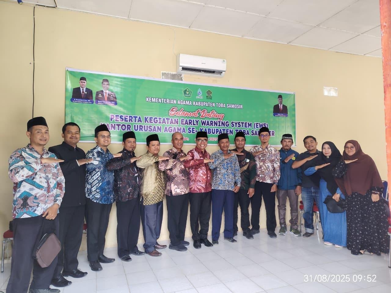KUA se-Kabupaten Toba Ikuti Sosialisasi Sistem Peringatan Dini (EWS System) 