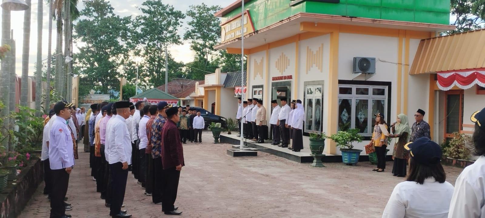 CPNS Penghulu Kemenag Simalungun Komitmen Jalankan Arahan Kakan Pada Apel Gabungan