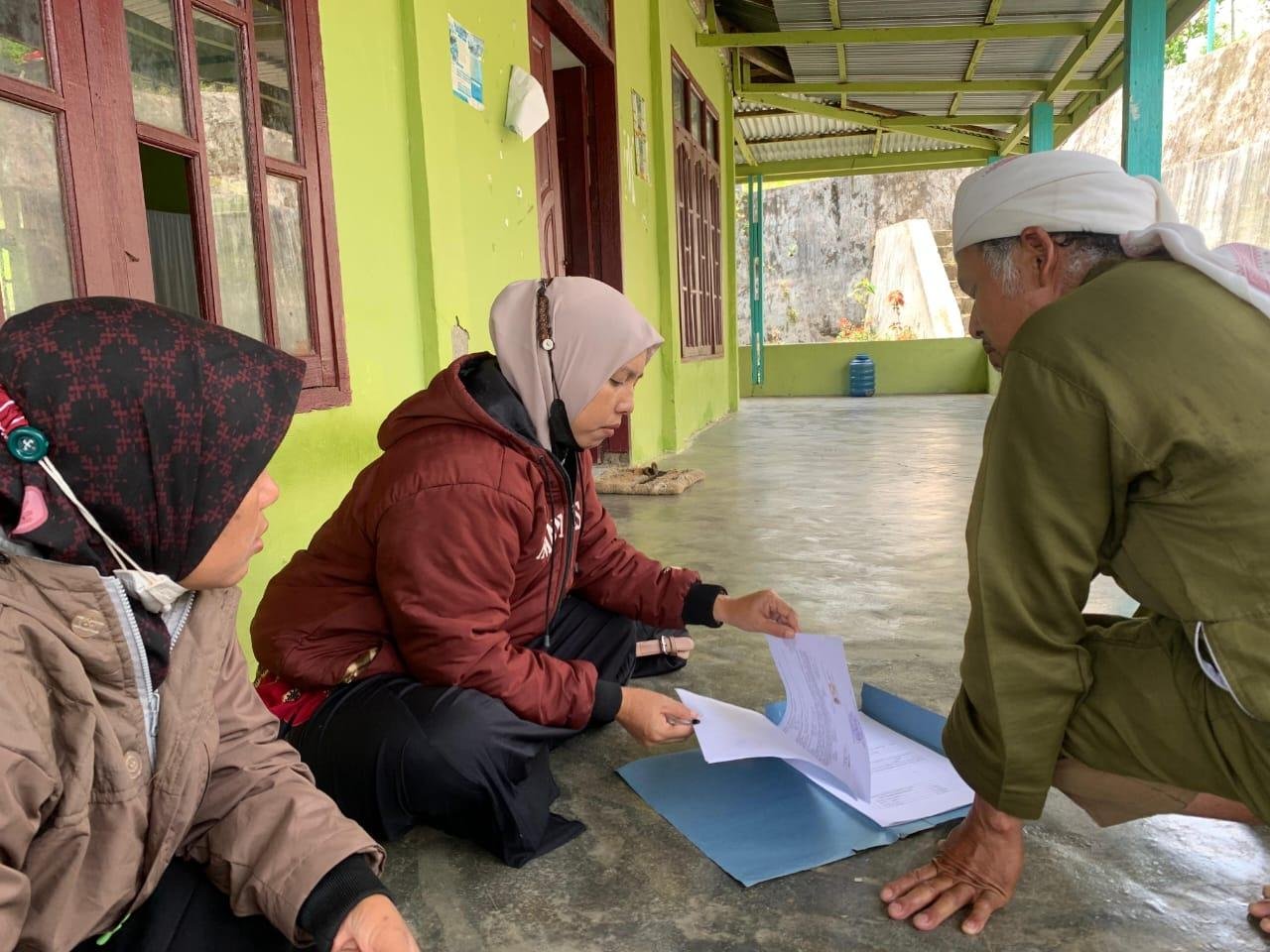 Percepatan Sertifikasi Tanah Wakaf, ASN KUA Kerajaan Kunjungi BKM Al-Ikhlas Galiaman