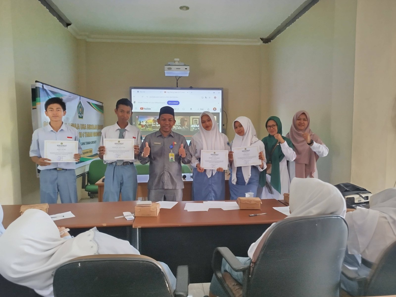 KUA Tanah Grogot Gelar Bimbingan Pranikah Remaja Usia Sekolah di SMK Negeri 4 Tanah Grogot