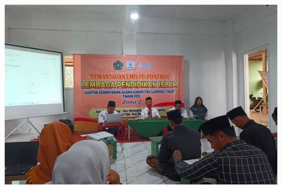 KUA Batanghari Perkuat Kapasitas Digital lewat Pendampingan EMIS Zona 2