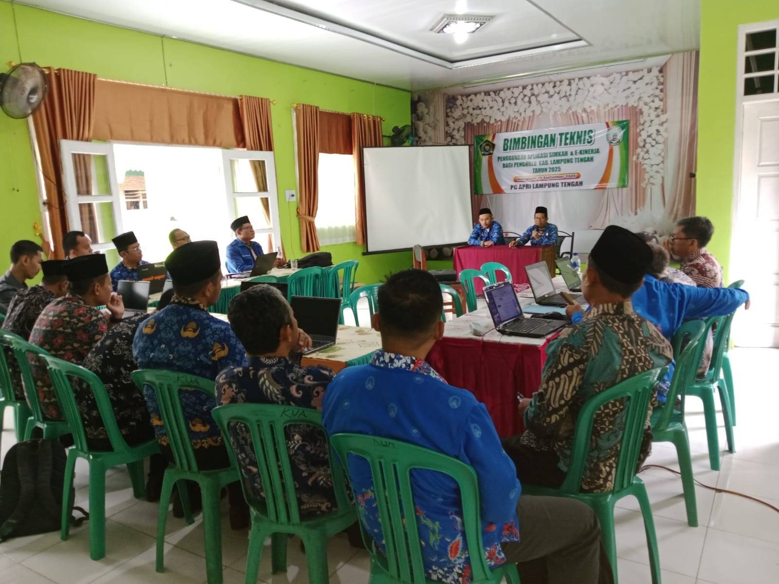 PC APRI Lampung Tengah Gelar Pelatihan Aplikasi SIMKAH untuk Penghulu CPNS & PPPK se-Kabupaten Lampung Tengah