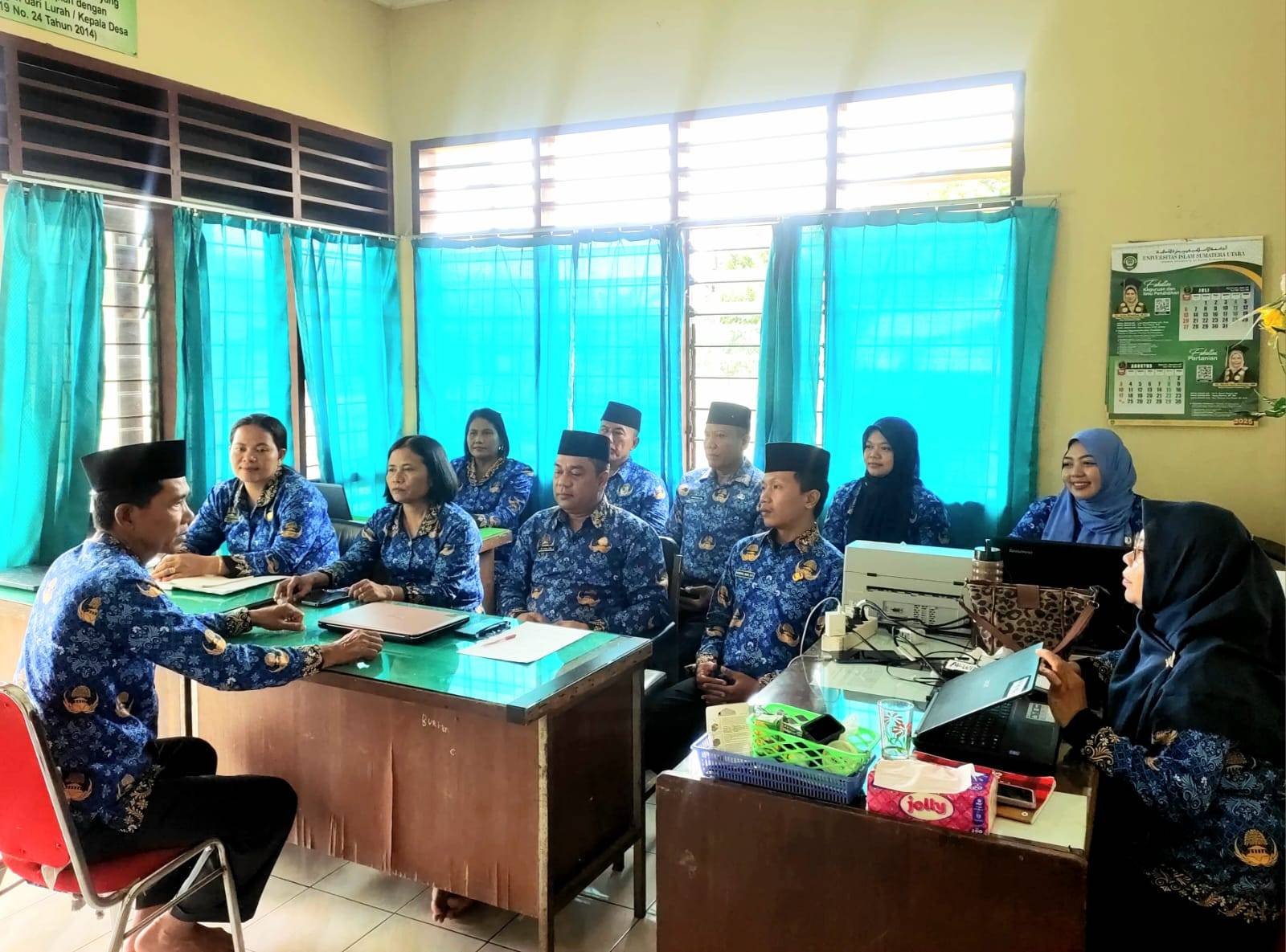 Rapat Koordinasi KUA Biru-Biru: Perkuat Sinergi, Moderasi Beragama, dan Disiplin ASN