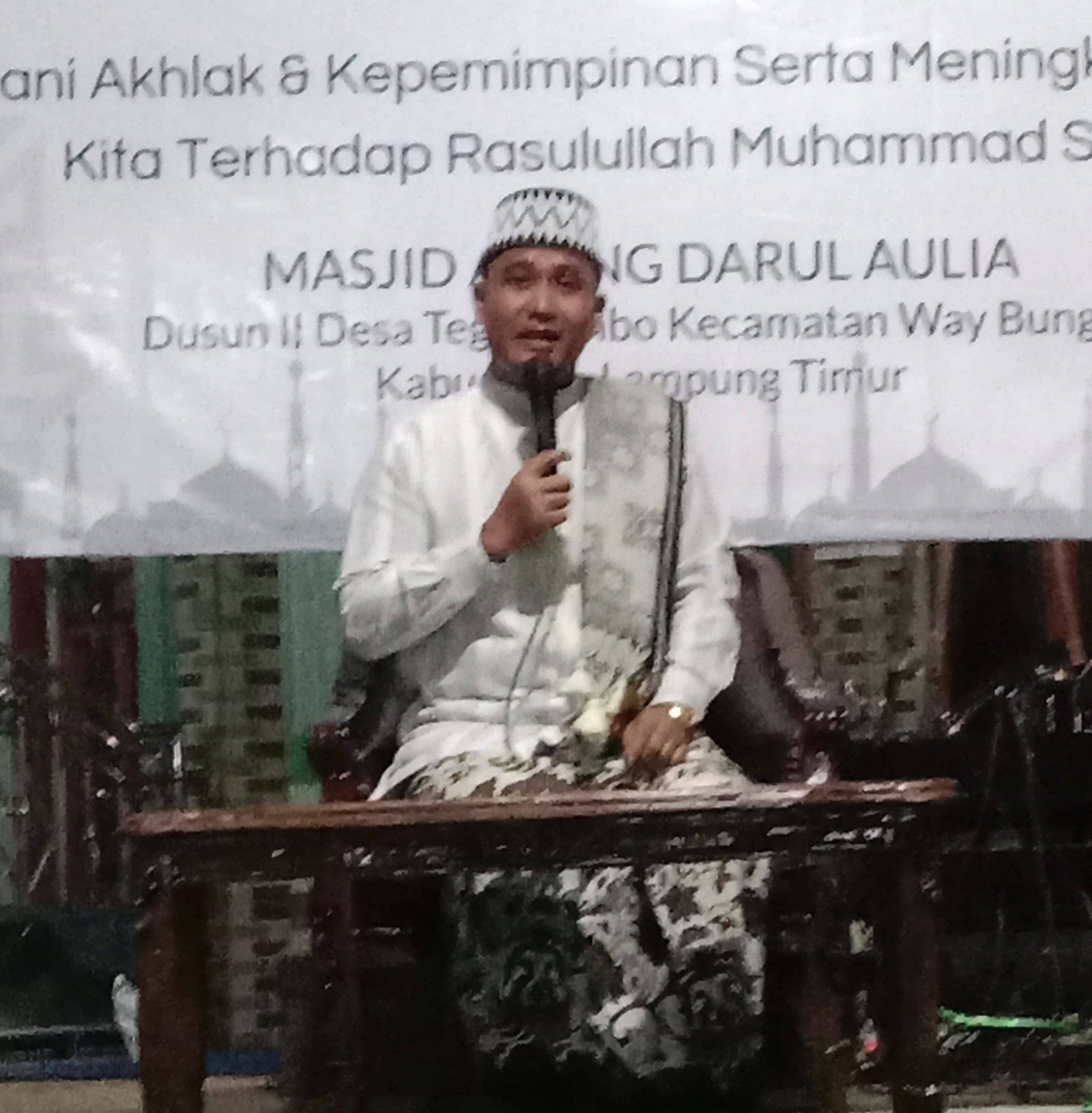Kepala KUA Labuhan Ratu Isi Maulid, Tekankan Syukur dan Shalawat