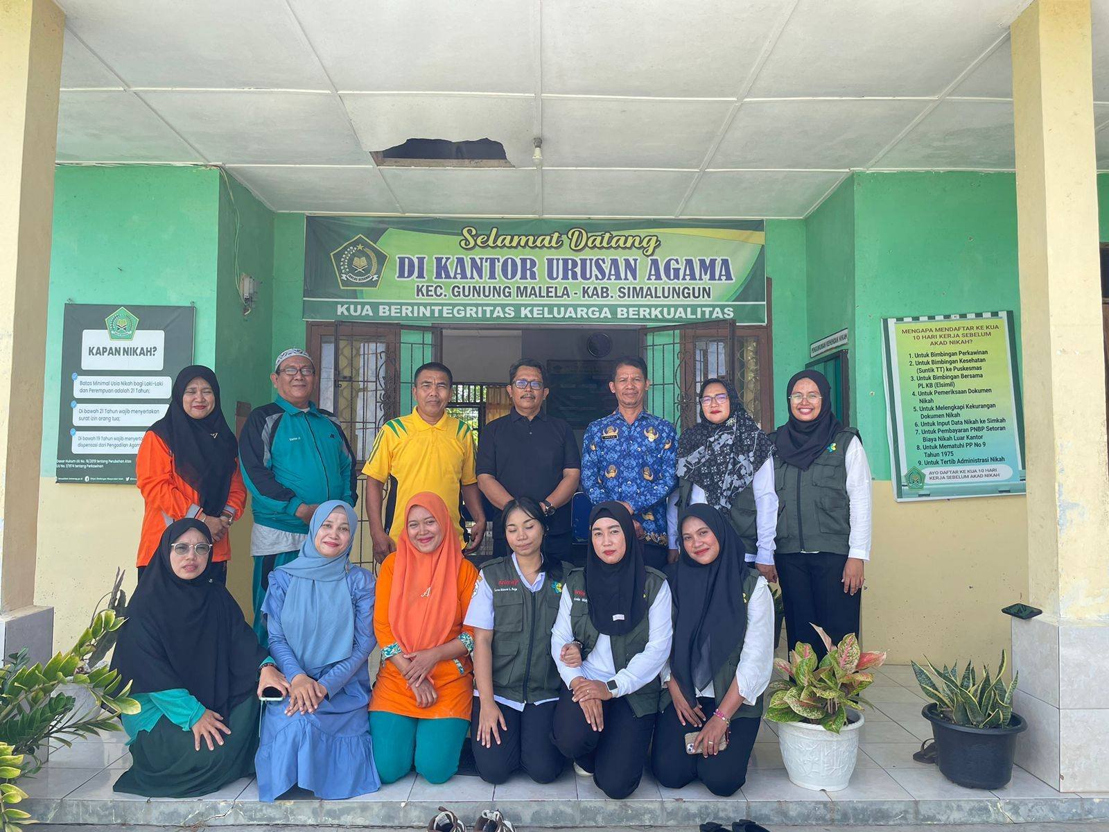 Jajaran KUA Gunung Malela Terima Kunjungan Pemeriksaan Kesehatan dari Puskesmas Bandar Siantar