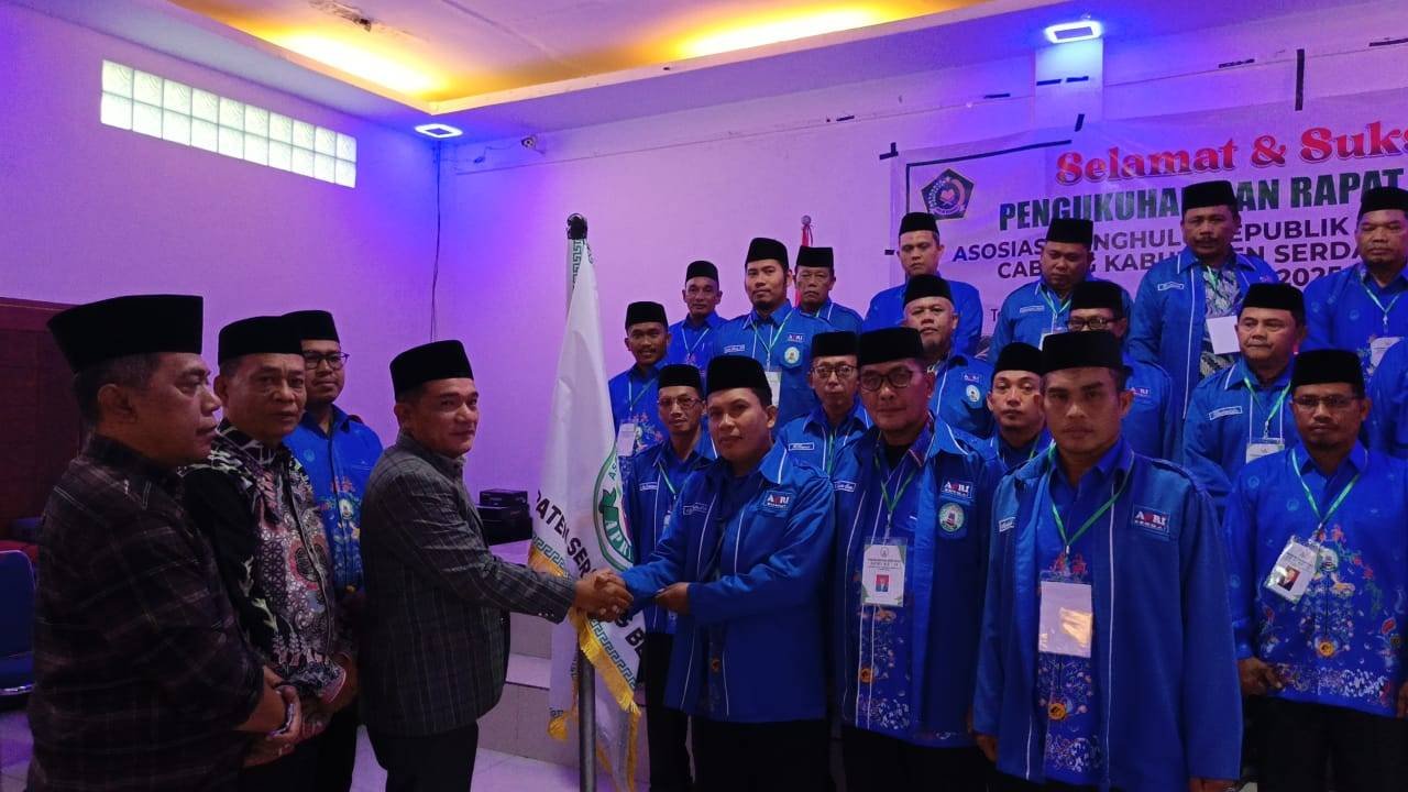 Plt Kepala KUA Bandar Khalifah Hadiri Pengukuhan APRI di Samosir