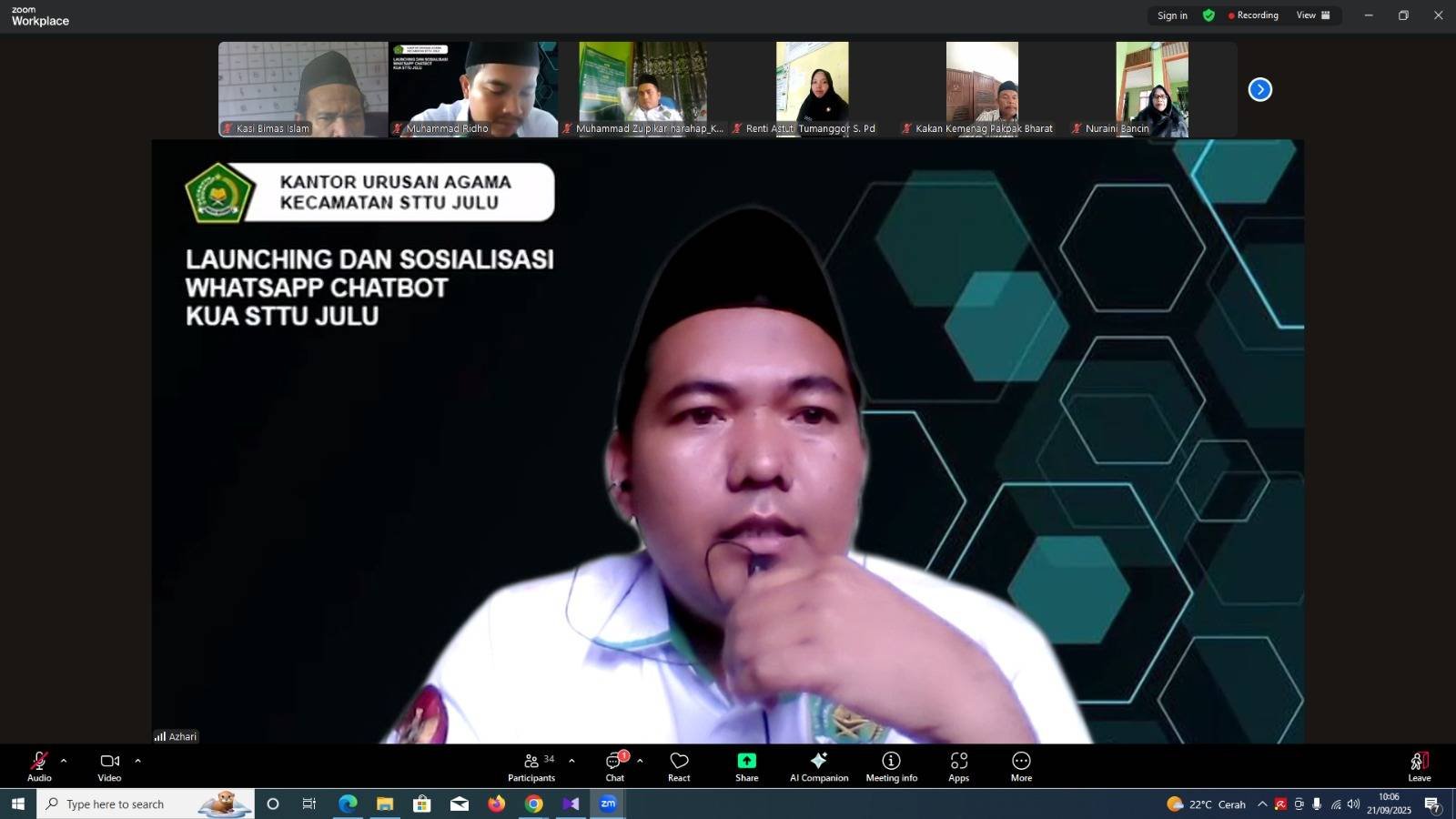 CPNS Penghulu Sosialisasikan Layanan Informasi Keagamaan Melalui WhatsApp Chat Bot