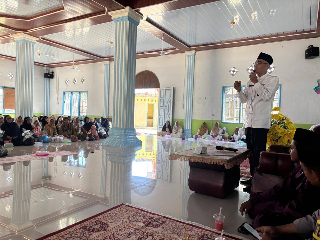 Peringatan Maulid Nabi di Pancur, Kepala KUA Keritang Sosialisasikan Gerakan Sadar Nikah