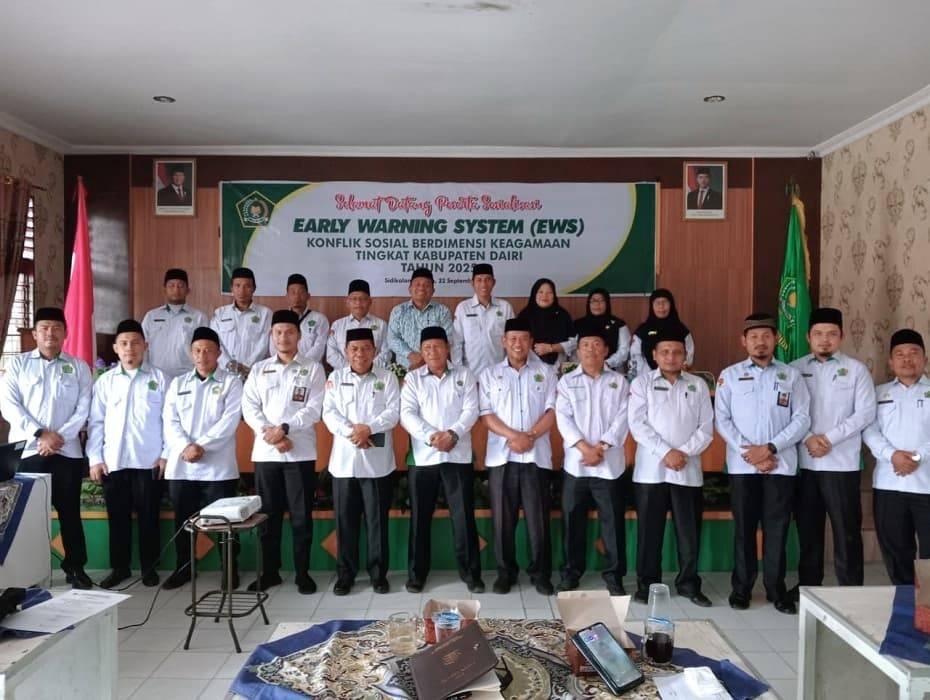 APRI Dairi Hadiri Sosialisasi EWS Konflik Sosial Keagamaan Tingkat Kabupaten