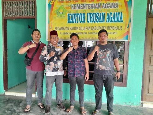 Jaga Harmonisasi Ormas Keagamaan KUA Bathin Solapan Terima Dit Intelkam Polda Riau 