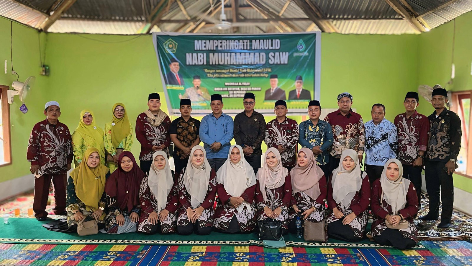 KUA Sei Kepayang Sinergi Tiga Lembaga Perkuat Nilai Spiritual dan Sosial di Maulid Nabi