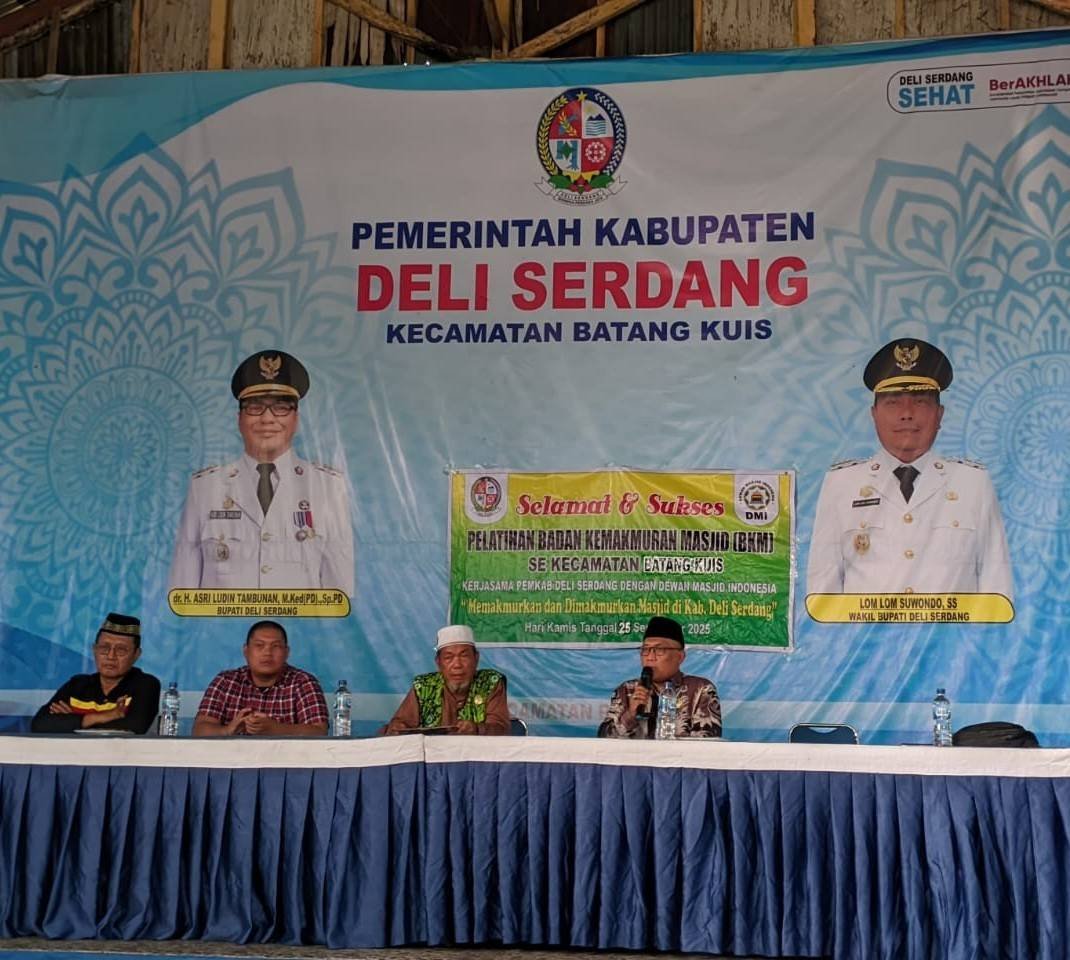 KUA Batang Kuis Sambut Pelatihan BKM Bersama DMI Deli Serdang