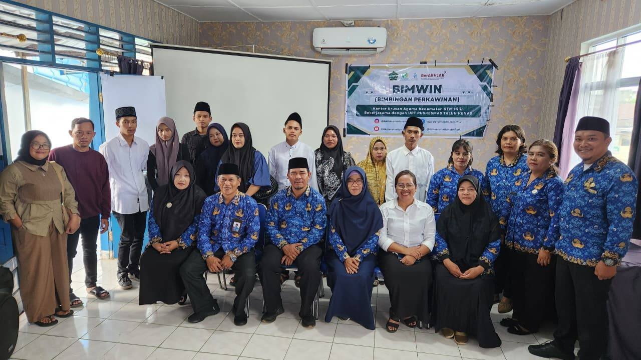 KUA STM Hilir Gelar Bimwin, Gandeng UPT Puskesmas Talun Kenas