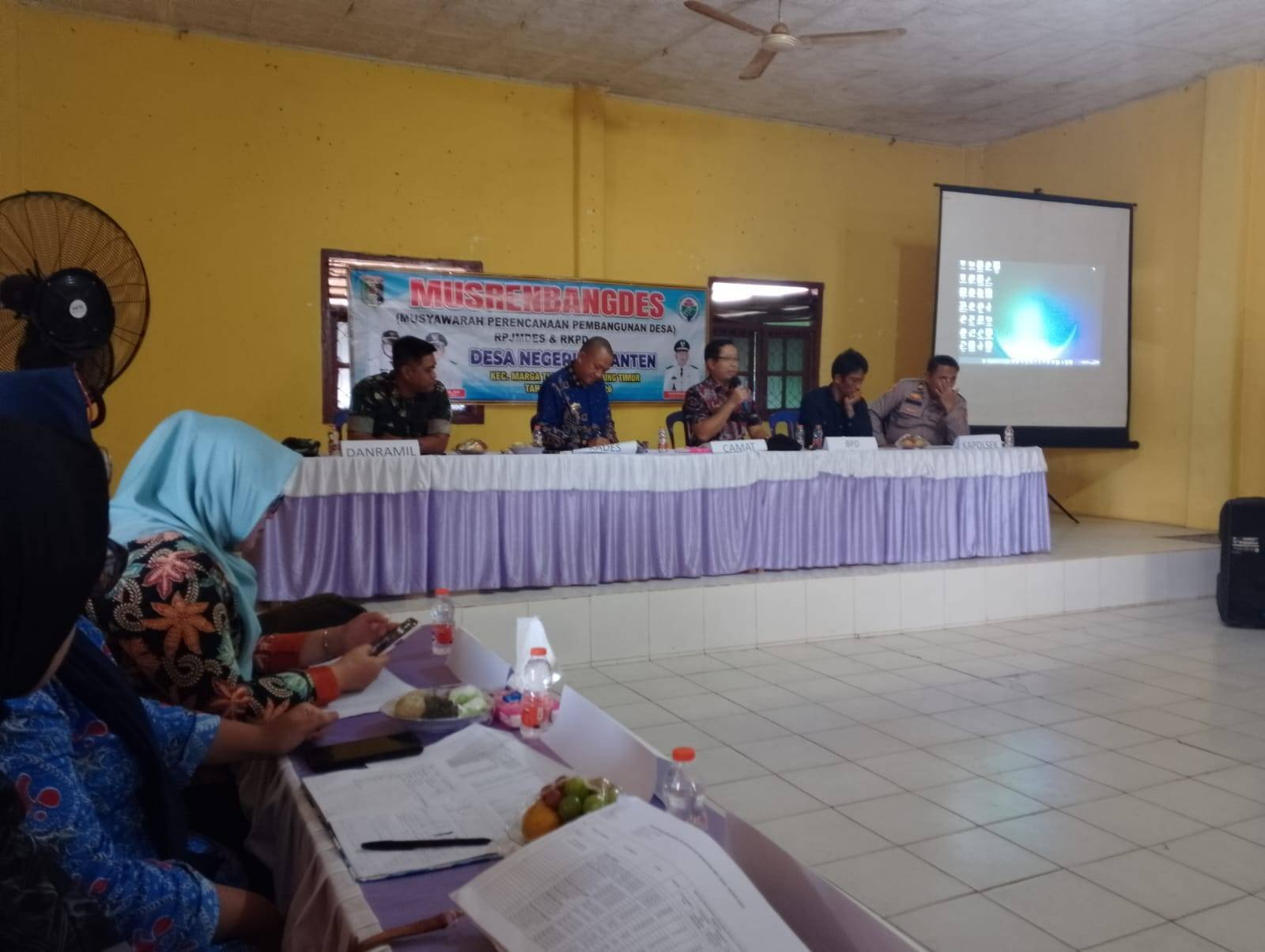 KUA Marga Tiga Sosialisasi Tertib Nikah di Musrenbangdes