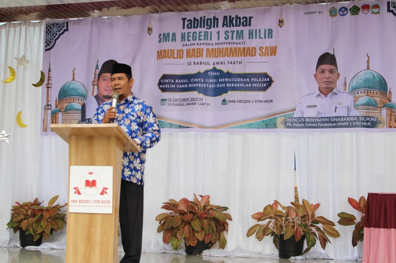 Kepala KUA Hadiri Peringatan Maulid Nabi di SMA Negeri 1 STM Hilir