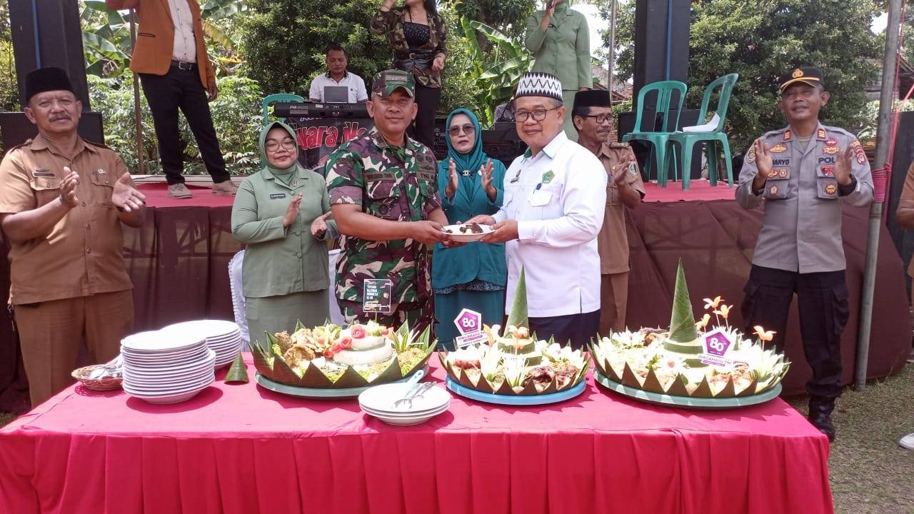 Kepala KUA Raman Utara Hadiri Tasyakuran HUT ke-80 TNI di Koramil