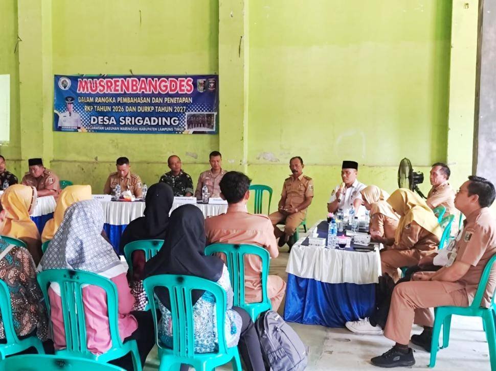 KUA Labuhan Maringgai Dorong Desa Srigading Wujudkan Pembangunan Religius dan Berketahanan
