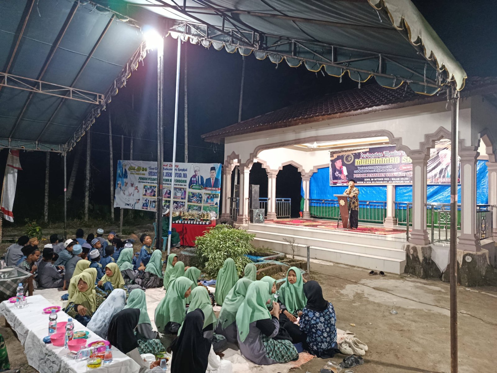 Ka. KUA Sei Kepayang Wakili Kakan Kemenag Asahan, Teguhkan Ukhuwah dalam Peringatan Maulid Nabi di Ponpes Syekh Abu Shoghir