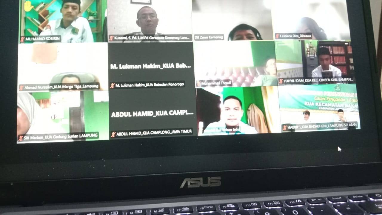 KUA Sekampung Udik Ikuti Koordinasi Penerbitan AIW Zona Lampung