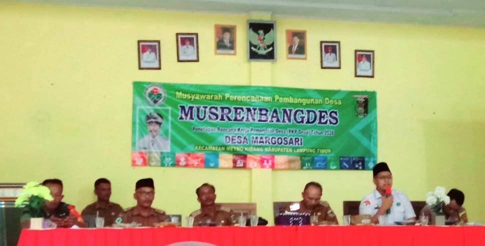 KUA Metro Kibang Dorong Kesadaran Hukum Nikah dan Wakaf di Musrenbangdes