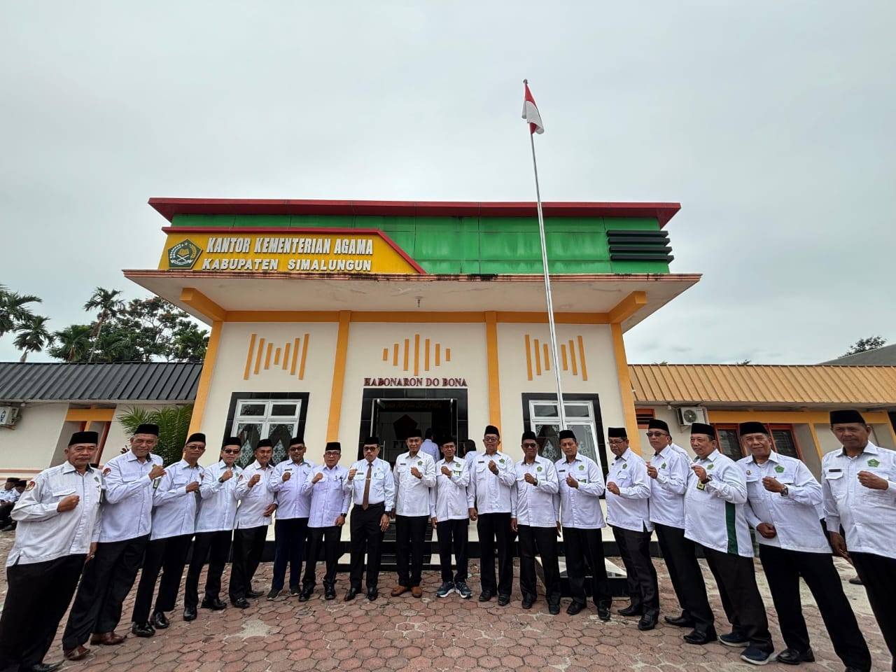 Kepala KUA Bosar Maligas, Hadiri Apel Gabungan ASN di Kemenag Simalungun