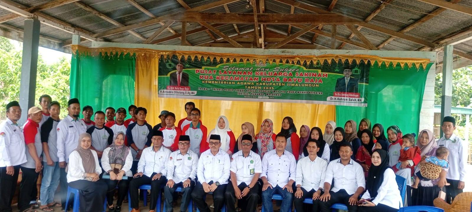 Kakan Kemenag Simalungun Buka Secara Resmi Pelaksanan Pusaka Sakinah di KUA Huta Bayu Raja