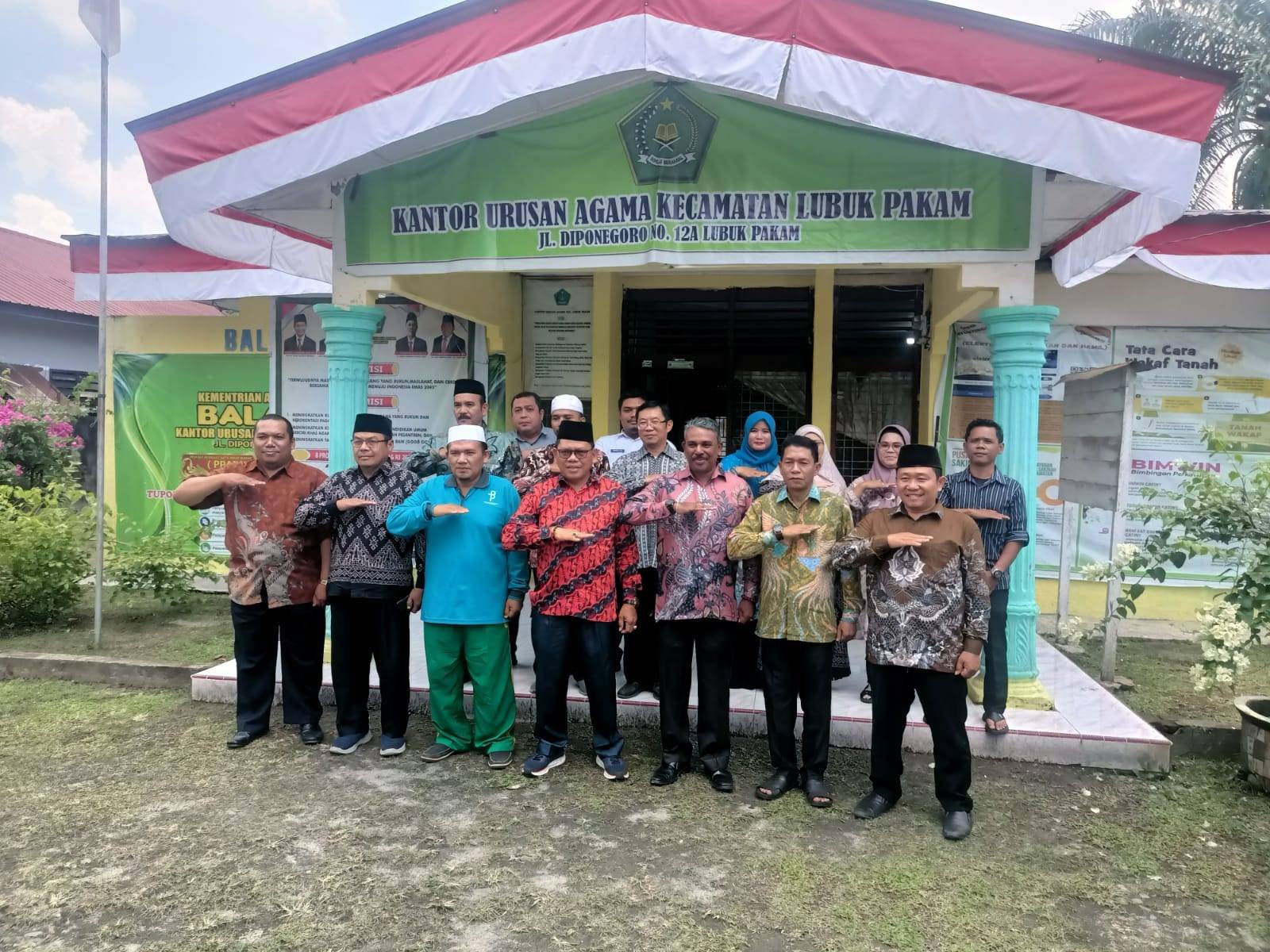 KUA Lubuk Pakam Terima Kunjungan Tim Monev dari Penyelenggara Buddha Kemenag Deli Serdang