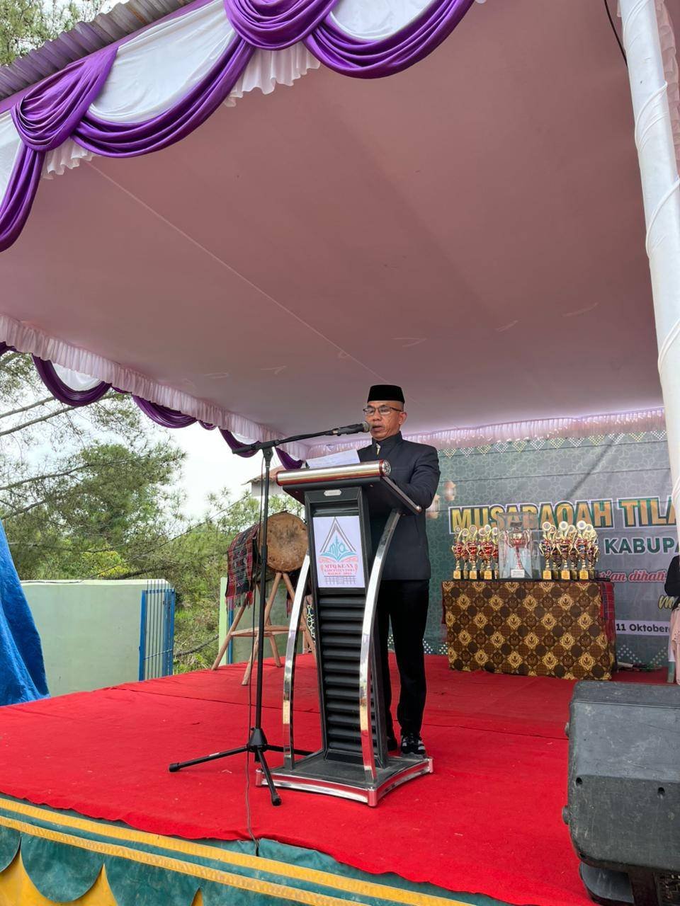 Ka. KUA Balige Pimpin Doa Pembukaan MTQ ke-XX Tingkat Kabupaten Toba