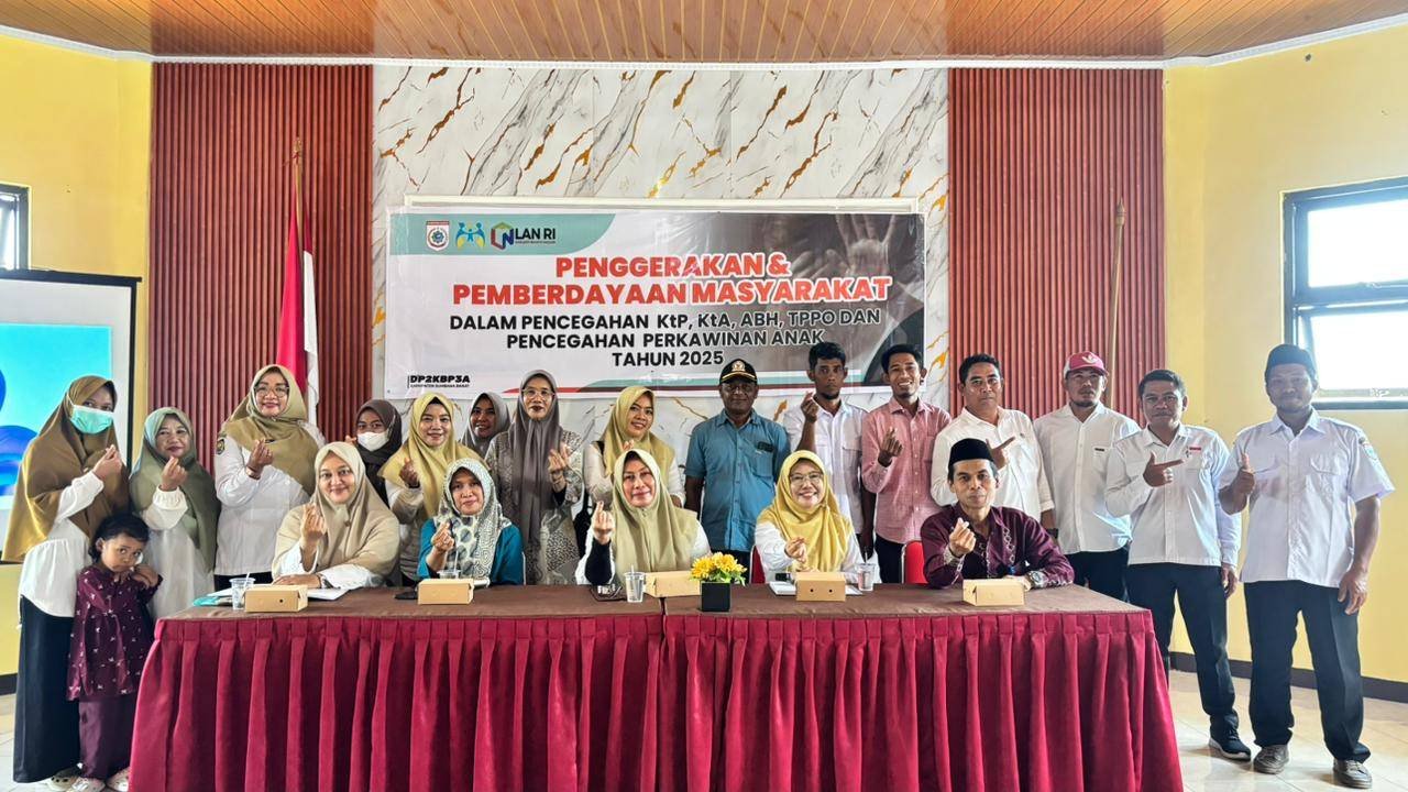 Kepala KUA Brang Ene Jadi Pemateri Acara Gerakan Cegah Kawin Anak oleh Dinas P2KBP3A Kabupaten Sumbawa Barat