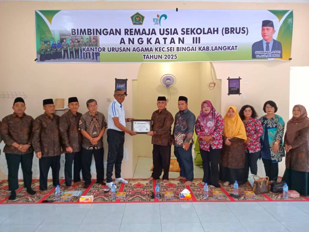 KUA Sei Bingai dan BKKBN Berkolaborasi Gelar Bimbingan Remaja Usia Sekolah (BRUS)