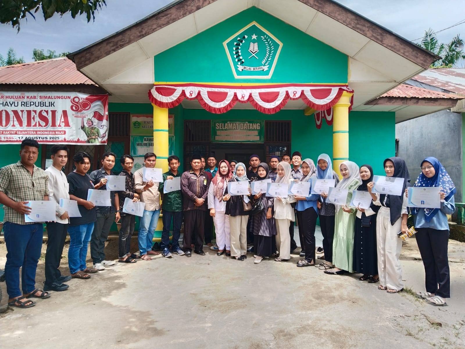 Ka. KUA Bandar Huluan Gelar Bimwin Bekerja Sama dengan Puskesmas Setempat