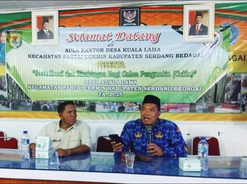 Kepala KUA Pantai Cermin Laksanakan Sosialisasi BIMWIN di Desa Kuala Lama