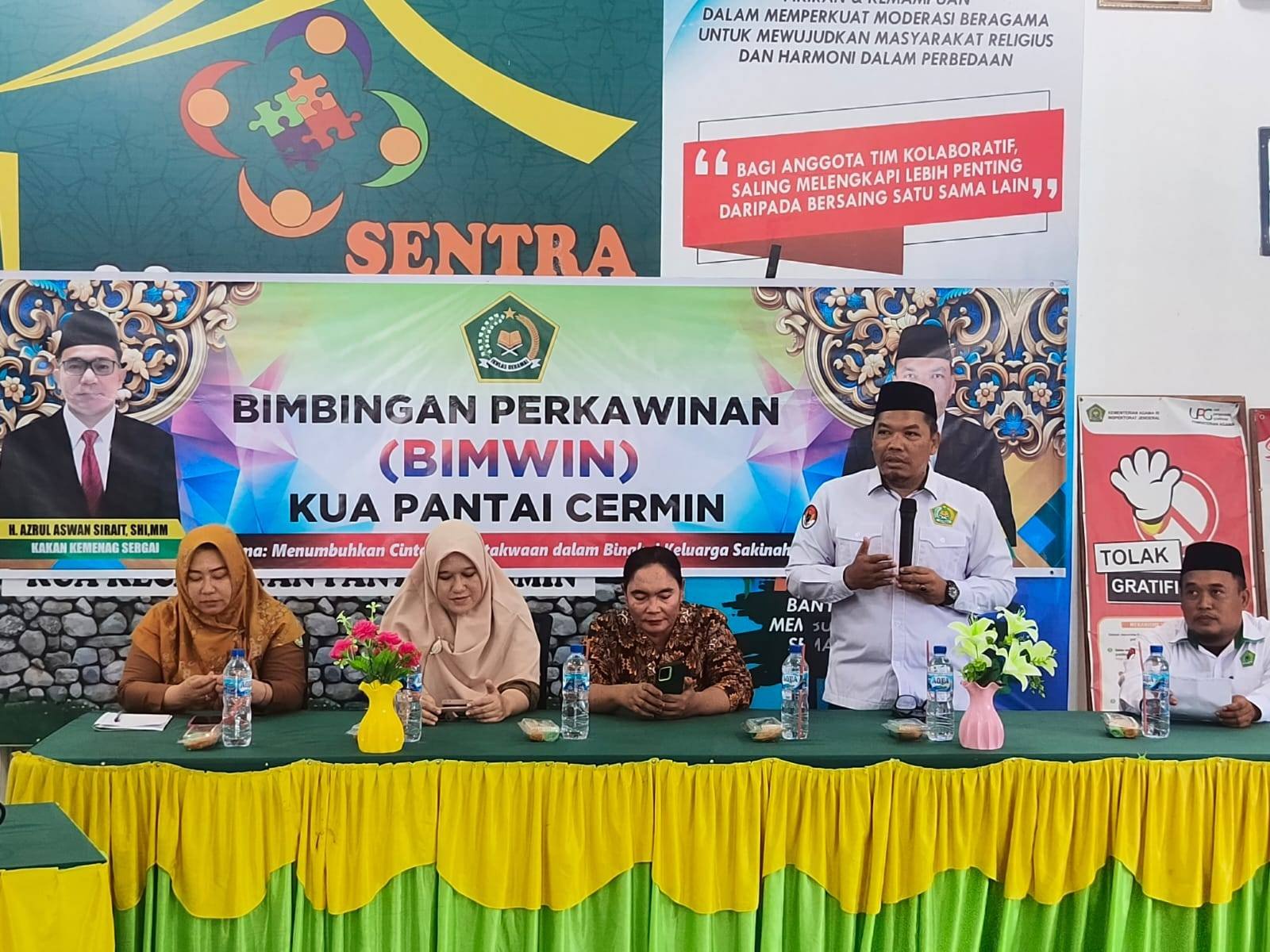 KUA Pantai Cermin Laksanakan BIMWIN, Bekali Calon Pengantin Wujudkan Keluarga Sakinah