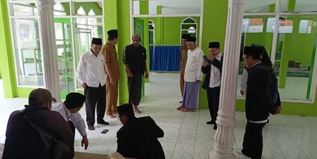 KUA Wanayasa Tingkatkan Layanan Keagamaan Lewat Pengukuran Arah Kiblat Masjid At Taqwa Dusun Jomblang Desa Kubang