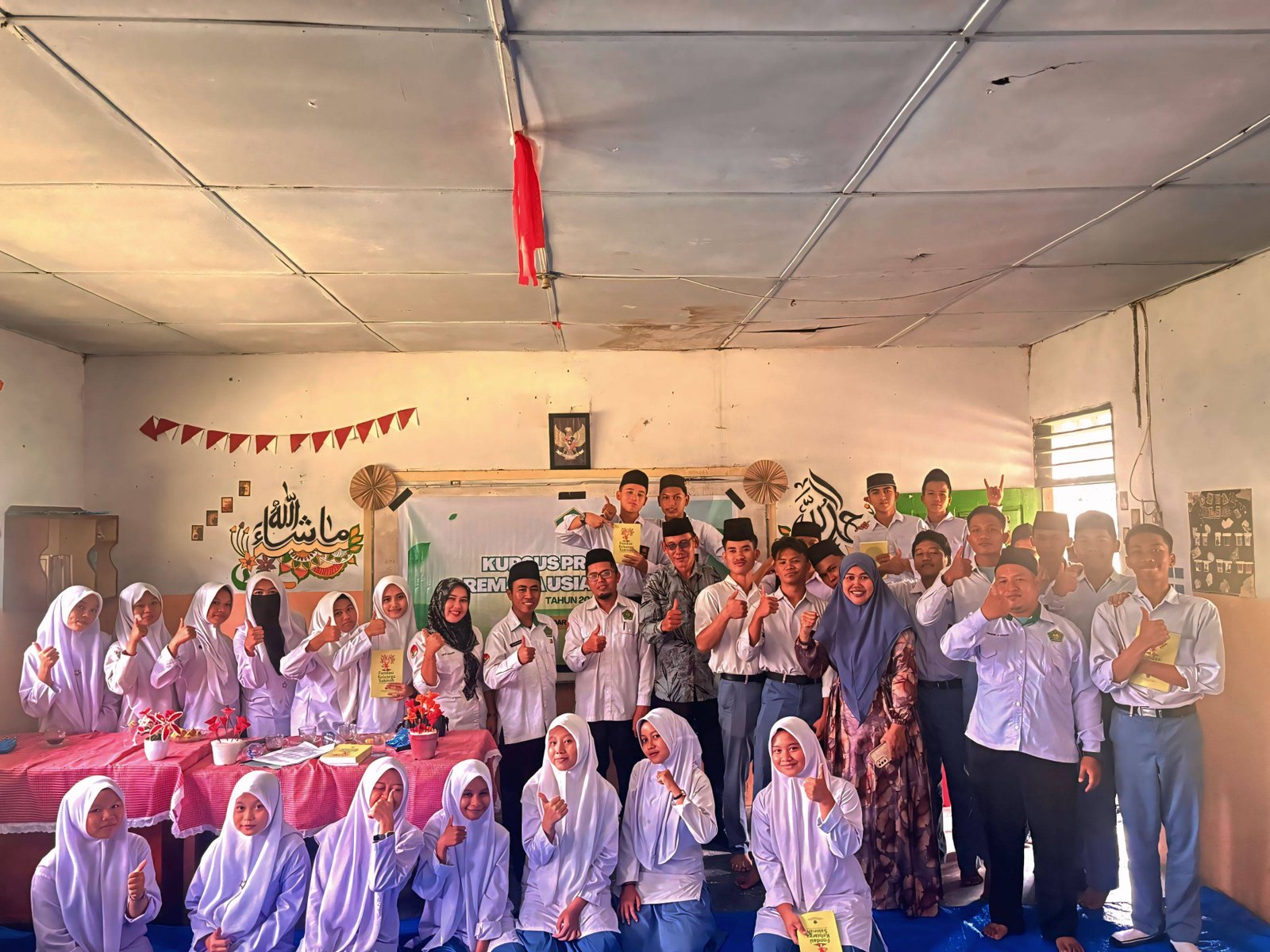 KUA Bandar Pasir Mandoge Gelar Bimbingan Pra Nikah Remaja Usia Sekolah di MAS Hidayatul Islam