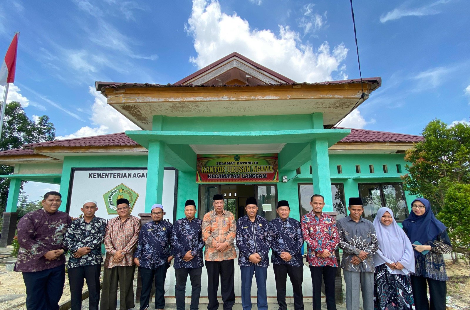 KUA Langgam Terima Kunjungan Kakan Kemenag Pelalawan: Bahas Tupoksi hingga Sarpras