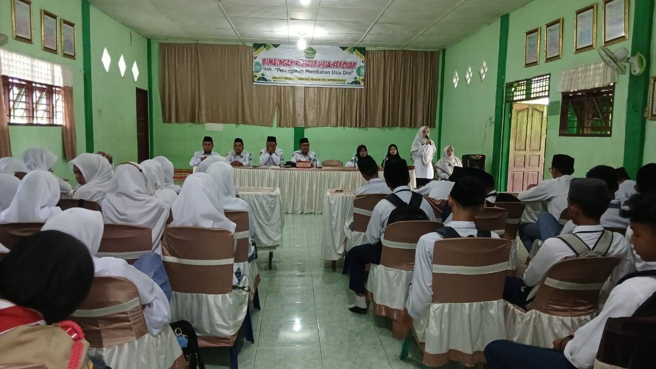 Melalui BRUS, KUA Aek Songsongan Ajak Siswa YAPI Hindari Pernikahan Dini
