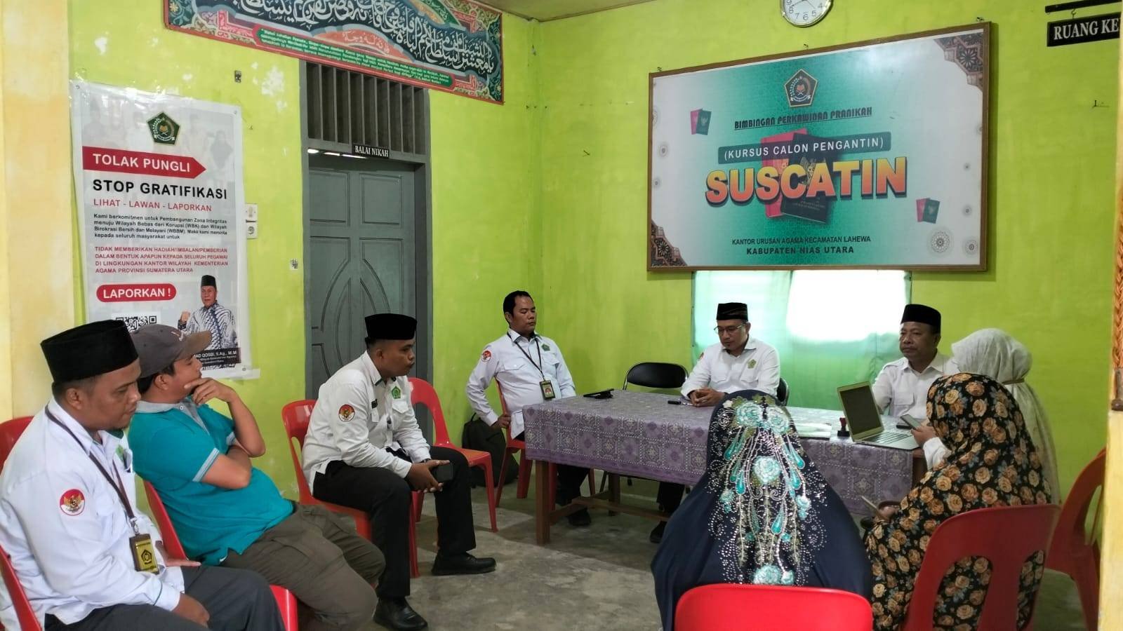 Plt. PHBI Kankemenag Nias Utara Lakukan Supervisi di KUA Lahewa 