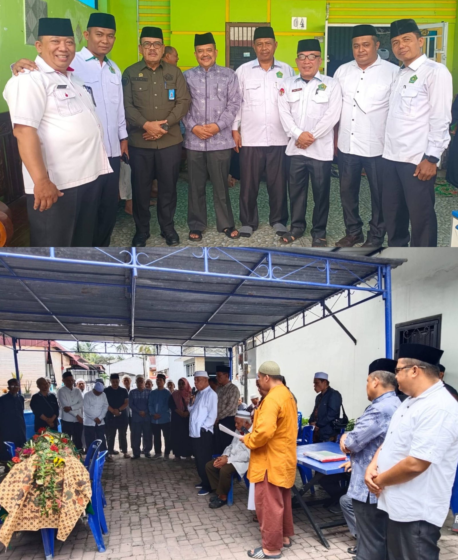 Wujud Empati, Ka. KUA Bosar Maligas Takziah ke Rumah Duka di Rambung Merah