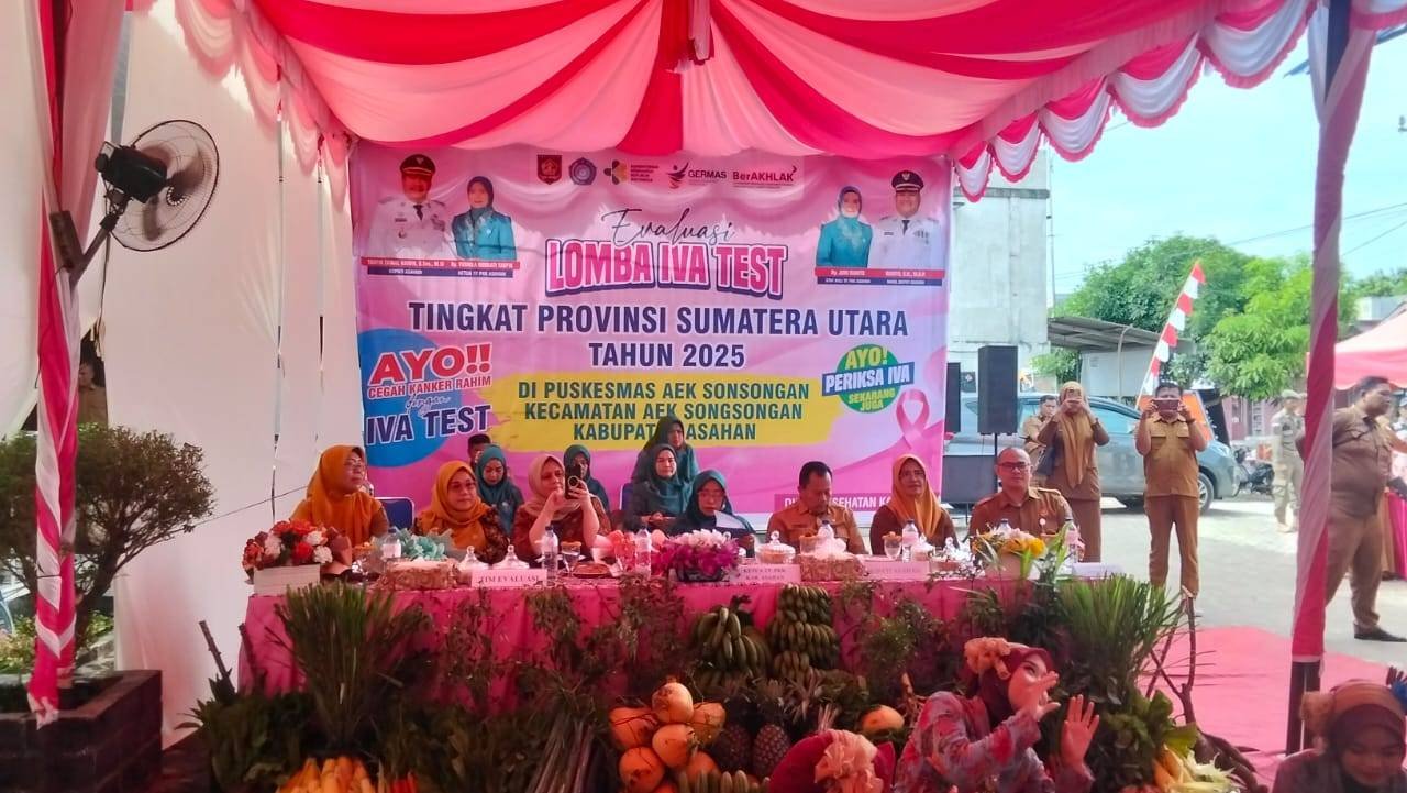 KUA Aek Songsongan Hadiri Evaluasi Lomba IVA Test Tingkat Provinsi di Puskesmas Aek Songsongan