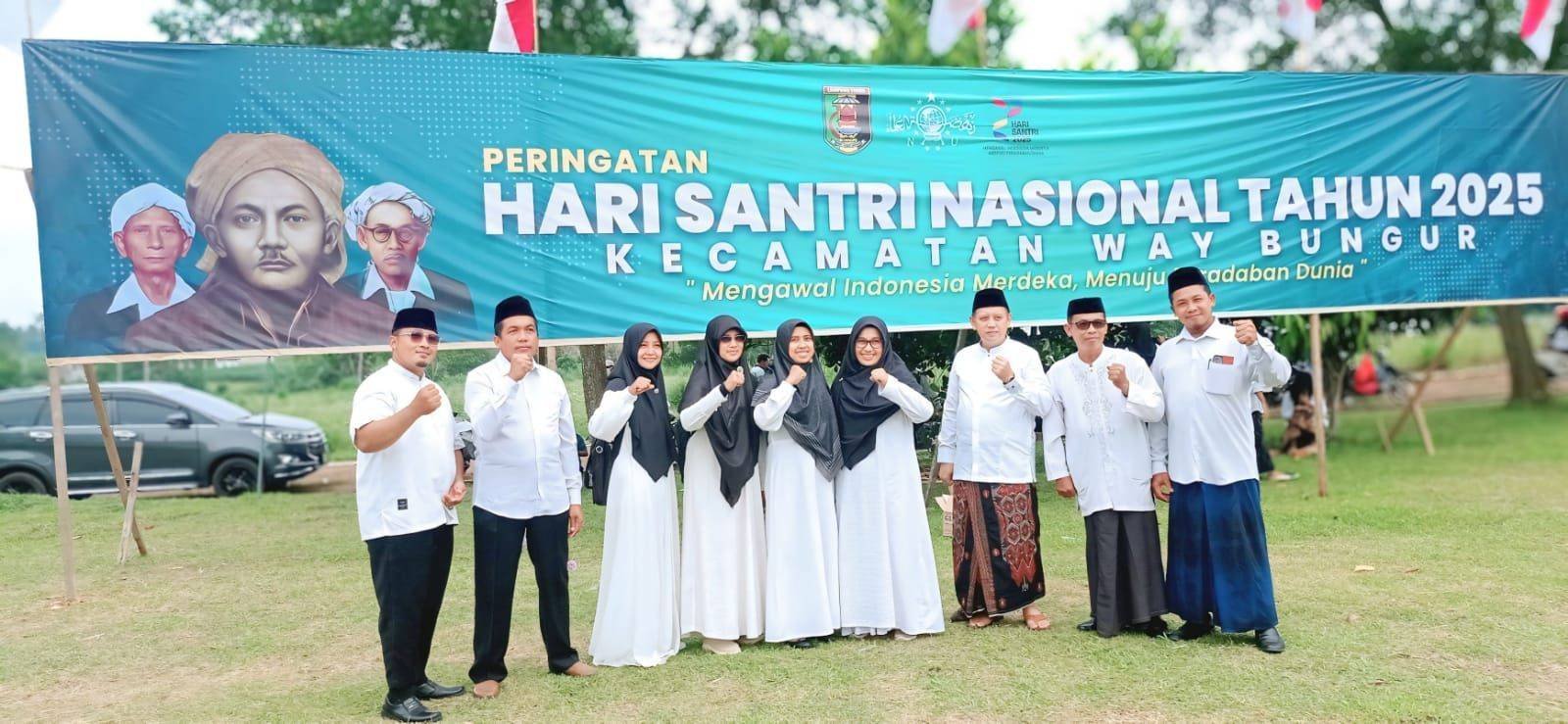 KUA Way Bungur Teguhkan Spirit Santri Penjaga NKRI