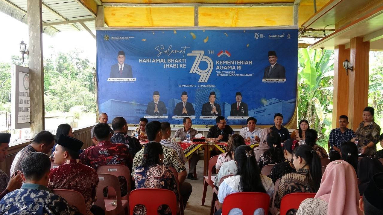 KUA Tuhemberua Hadiri Rapat Perdana HAB Kemenag RI Ke-80 di Kemenag Nias Utara